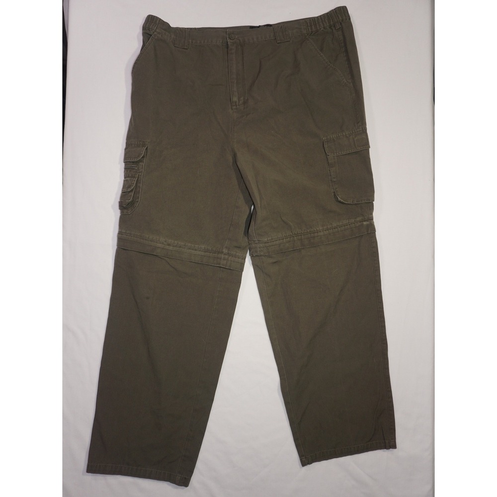 RedHead 40x32 Olive Green Cotton Convertible Zip Off Cargo Pants
